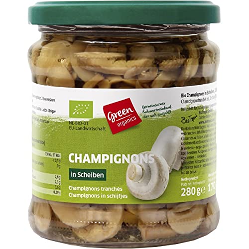 green Champignons im Glas (280 g) - Bio von green