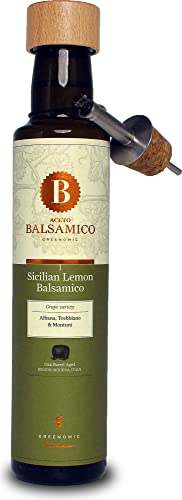 Aceto Balsamico Sicilian Lemon Balsamico 250 ml (inkl. Ausgießer) [SET] von greenomic