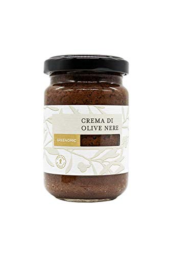Greenomic Crema di Olive Nere 135 g mit schwarzen Oliven - schwarze Olivencreme von greenomic