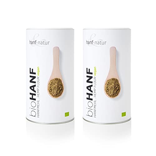 Hanf & Natur Hanfmehl Bio 2x 1kg - Ballaststoffreiches, Eiweißreiches Lebensmittel zum Kochen und Backen aus Deutschland, Bioprodukt Hanf & Natur Hanfmehl Bio 2x 1kg - Ballaststoffreiches, Eiweißreiches Lebensmittel zum Kochen und Backen aus Deutschland, Bioprodukt von hanf & natur