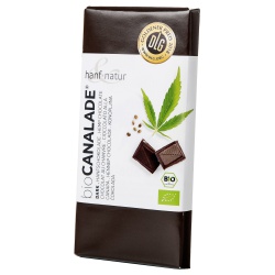 Zartbitterschokolade Canalade mit Hanfsamen von hanf & natur