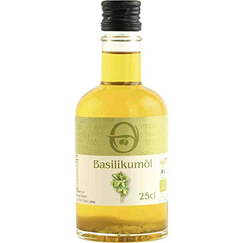 Öl Olive-Basilikum Würz-Öl Basilikum Oliven-Würzöl Vegan hausgemacht BARRIQUE-Feine Manufaktur Deutschland 250ml-Fl von hausgemacht BARRIQUE-Feine Manufaktur