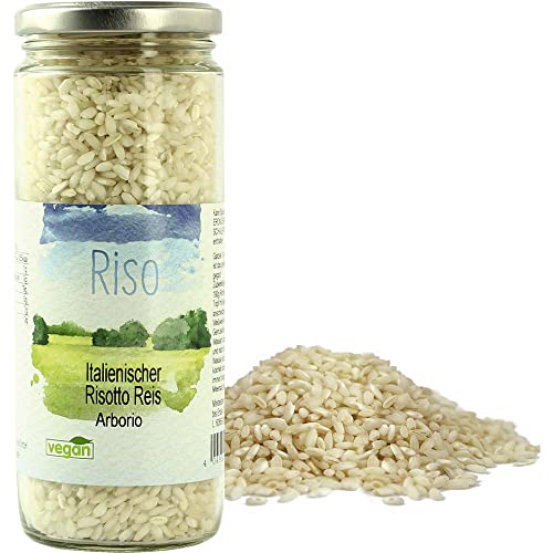 Reis Risotto Arborio Arborio Risottoreis Vegan hausgemacht BARRIQUE-Feine Manufaktur Italien 400g-Glas von hausgemacht BARRIQUE-Feine Manufaktur