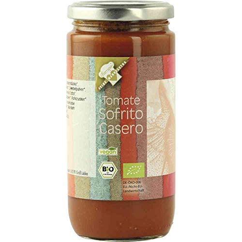 Salsa Tomato Sofrito Casero Tomatensauce Vegan hausgemacht BARRIQUE-Feine Manufaktur Deutschland 360mlGlas von hausgemacht BARRIQUE-Feine Manufaktur