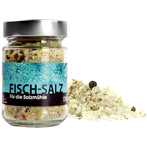 Salz Fisch-Salz in Nachfüllglas Vegan hausgemacht BARRIQUE-Feine Manufaktur Deutschland 170g-Glas von hausgemacht BARRIQUE-Feine Manufaktur