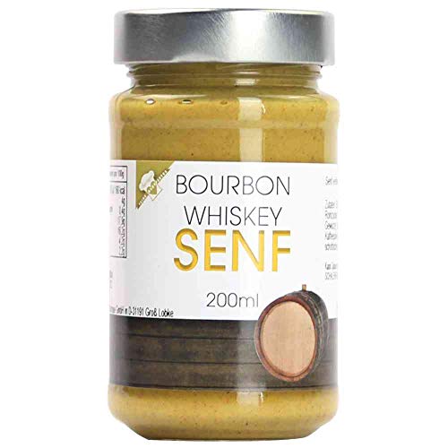 Senf Bourbon-Whiskey-Senf mit Bourbon Whiskey Vegan hausgemacht BARRIQUE-Feine Manufaktur Deutschland 200mlGla von hausgemacht BARRIQUE-Feine Manufaktur
