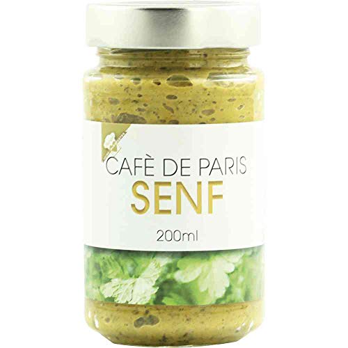 Senf Café de Paris Senf mit Gewürzmischung Vegan hausgemacht BARRIQUE-Feine Manufaktur Deutschland 200mlGlas von hausgemacht BARRIQUE-Feine Manufaktur
