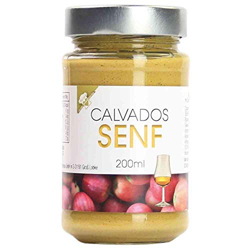 Senf Calvados-Senf Calvados-Senf Vegan hausgemacht BARRIQUE-Feine Manufaktur Deutschland 200mlGlas von hausgemacht BARRIQUE-Feine Manufaktur