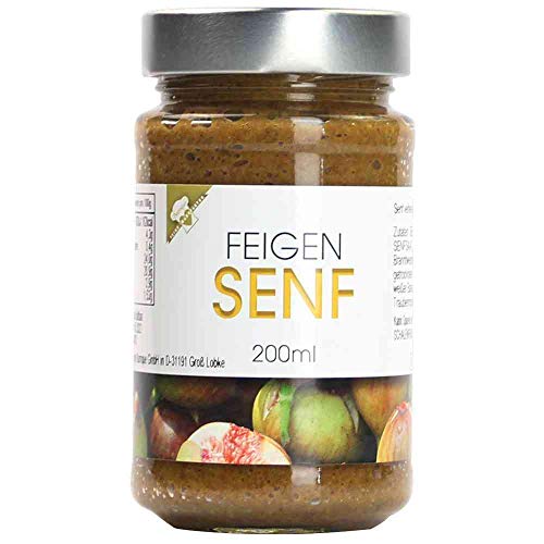 Senf Feigen-Senf mit Feigen Vegan hausgemacht BARRIQUE-Feine Manufaktur Deutschland 200mlGlas von hausgemacht BARRIQUE-Feine Manufaktur