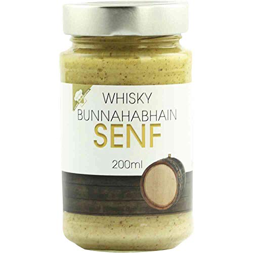 Senf Malt-Whisky Senf mit Bunnahabhain Malt Vegan hausgemacht BARRIQUE-Feine Manufaktur Deutschland 200mlGlas von hausgemacht BARRIQUE-Feine Manufaktur