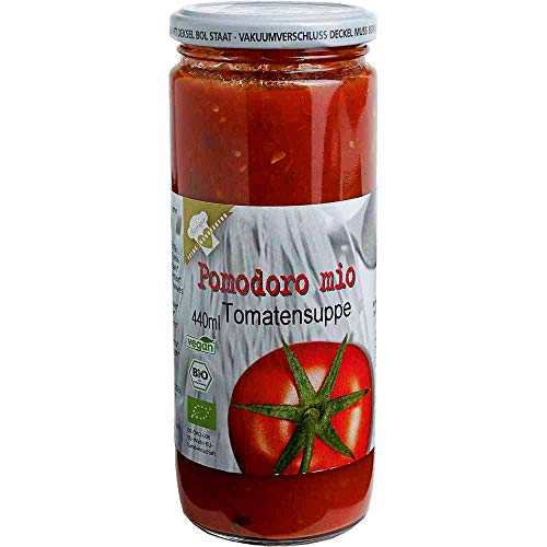 Tomatensuppe Zuppa di pomodore Vegan hausgemacht BARRIQUE-Feine Manufaktur Deutschland 440mlGlas von hausgemacht BARRIQUE-Feine Manufaktur