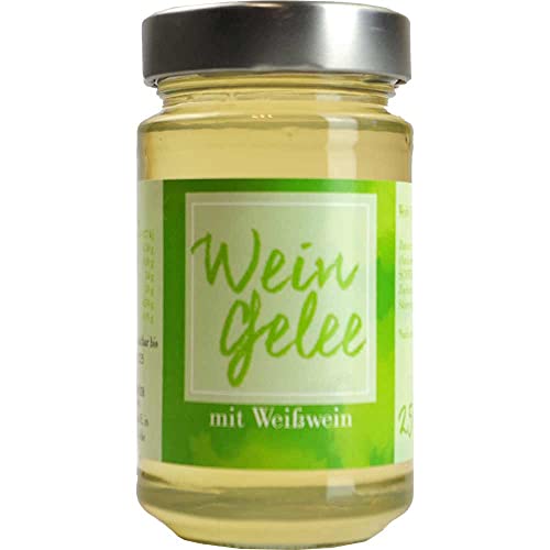 Wein-Gelee Weißwein Vegan hausgemacht BARRIQUE-Feine Manufaktur Deutschland 260g-Glas von hausgemacht BARRIQUE-Feine Manufaktur