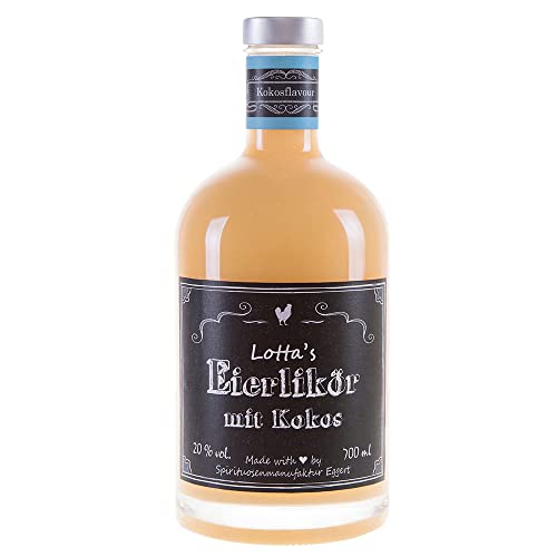Lotta's Eierlikör mit Kokos, mit 20% Vol., für sommerliche Cocktails (1 x 0,7 L) Lotta's Eierlikör mit Kokos, mit 20% Vol., für sommerliche Cocktails (1 x 0,7 L) von heb