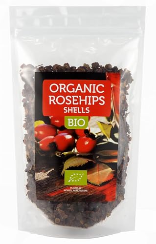 Bio Hagebuttenschalen 1kg, Ideal für Tee, ohne Samen, Natürliche Quelle für Vitamin C, Rosa canina von Planta Vera