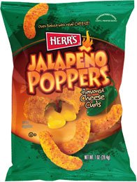 Bigger Herr's Jalapeno Poppers Geschmack Käse Locken, 198,5 g Beutel von Herr's
