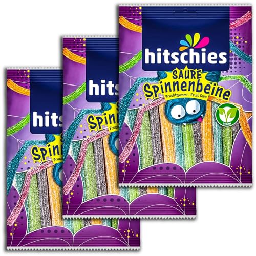 3er Pack hitschler Spinnenbeine Saure Fruchtgummi-Sticks 3 x 125 g 3er Pack hitschler Spinnenbeine Saure Fruchtgummi-Sticks 3 x 125 g