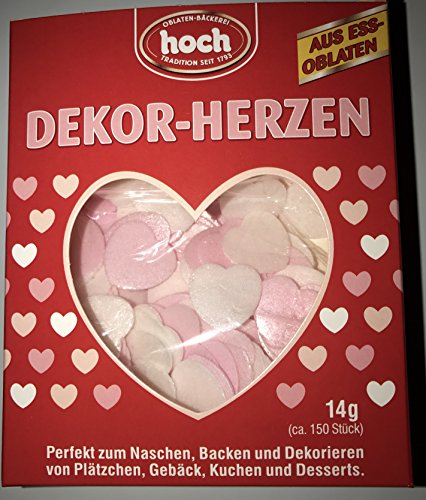 Dekor-Herzen von hoch