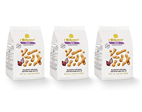 3x 100gr Bibanesi Zwiebeln Brotstangen mit nativem Olivenöl extra handgefertigt 3x 100gr Bibanesi Zwiebeln Brotstangen mit nativem Olivenöl extra handgefertigt von i Bibanesi