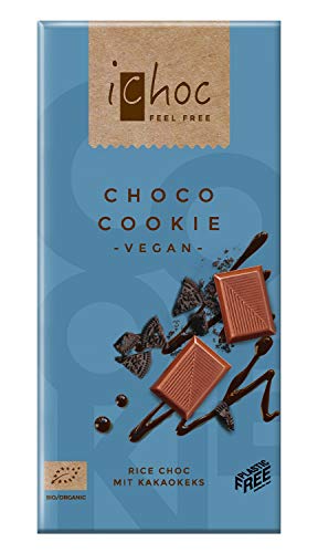iChoc Choco Cookie, vegane Schokolade | 80g x 10 von iChoc