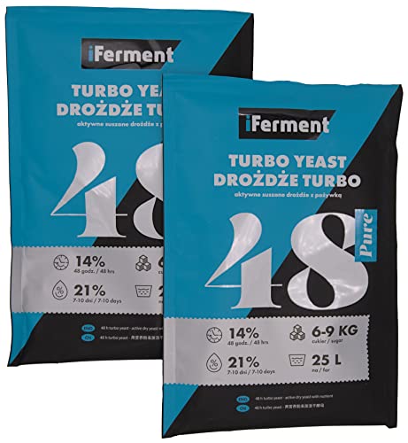 iFerment Turbohefe 48h Aktiv 25 Liter (Pure, 2x) von iFerment