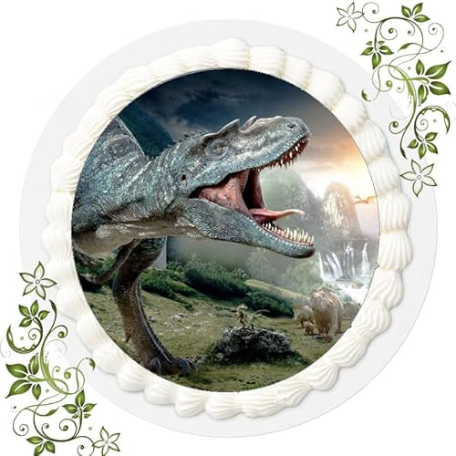 FONDANT Tortenbild, Zuckerbild mit Motiv, Essbares Foto für Torten, Tortenbild, Tortenaufleger Ø 20cm FONDANT Dinosaurier T2 FONDANT Tortenbild, Zuckerbild mit Motiv, Essbares Foto für Torten, Tortenbild, Tortenaufleger Ø 20cm FONDANT Dinosaurier T2 von ich