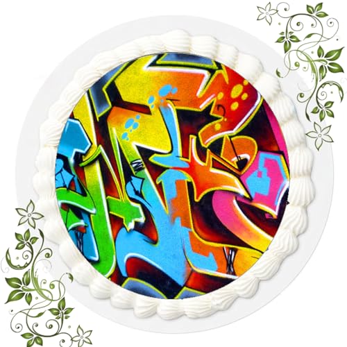 FONDANT Tortenbild, Zuckerbild mit Motiv, Essbares Foto für Torten, Tortenbild, Tortenaufleger Ø 20cm FONDANT Graffiti Nr. 6 FONDANT Tortenbild, Zuckerbild mit Motiv, Essbares Foto für Torten, Tortenbild, Tortenaufleger Ø 20cm FONDANT Graffiti Nr. 6 von ich