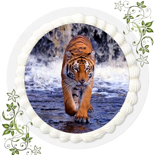 ich FONDANT Tortenbild, Zuckerbild mit Motiv, Essbares Foto für Torten, Tortenbild, Tortenaufleger Ø 20cm Tiger Nr. 6105 ich FONDANT Tortenbild, Zuckerbild mit Motiv, Essbares Foto für Torten, Tortenbild, Tortenaufleger Ø 20cm Tiger Nr. 6105 von ich
