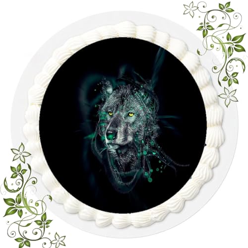 FONDANT Tortenbild, Zuckerbild mit Motiv, Essbares Foto für Torten, Tortenbild, Tortenaufleger Ø 20cm FONDANT Wolf Nr. 10 FONDANT Tortenbild, Zuckerbild mit Motiv, Essbares Foto für Torten, Tortenbild, Tortenaufleger Ø 20cm FONDANT Wolf Nr. 10 von ich
