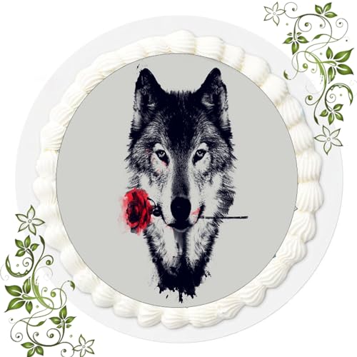 ich FONDANT Tortenbild, Zuckerbild mit Motiv, Essbares Foto für Torten, Tortenbild, Tortenaufleger Ø 20cm FONDANT Wolf Nr. 7 ich FONDANT Tortenbild, Zuckerbild mit Motiv, Essbares Foto für Torten, Tortenbild, Tortenaufleger Ø 20cm FONDANT Wolf Nr. 7 von ich