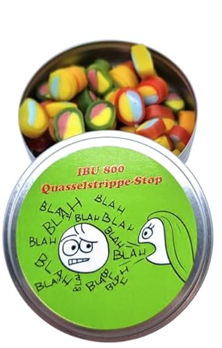 IBU 800 Quasselstrippe-Stop aus der Dose, Nervennahrung, Geschenk zur Entspannung, Spaßgeschenk von ich