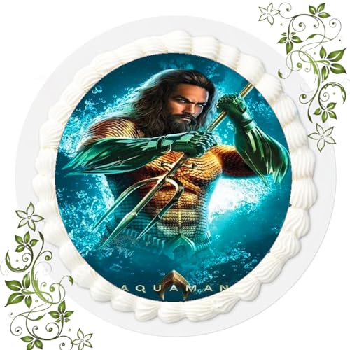 Premium Esspapier Oblate Tortenbild, Essbares Foto für Torten, Tortenaufleger Ø 20cm Aquaman Nr. 1 Premium Esspapier Oblate Tortenbild, Essbares Foto für Torten, Tortenaufleger Ø 20cm Aquaman Nr. 1 von ich