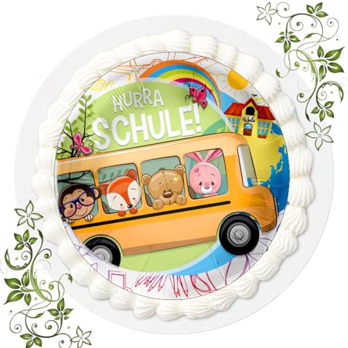 Premium Esspapier Oblate Tortenbild, Essbares Foto für Torten, Tortenaufleger Ø 20cm Einschulung - Schulanfang Nr. 6 Premium Esspapier Oblate Tortenbild, Essbares Foto für Torten, Tortenaufleger Ø 20cm Einschulung - Schulanfang Nr. 6 von ich