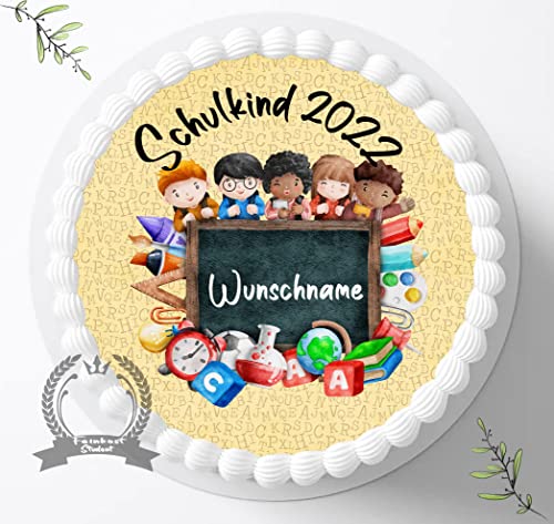 Premium Esspapier Oblate Tortenbild, Essbares Foto für Torten, Tortenaufleger Ø 20cm Einschulung/Schulanfang mit Wunschname Nr. 6243 Premium Esspapier Oblate Tortenbild, Essbares Foto für Torten, Tortenaufleger Ø 20cm Einschulung/Schulanfang mit Wunschname Nr. 6243 von Dttra
