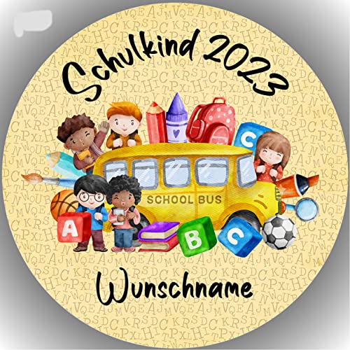 ich Premium Esspapier Oblate Tortenbild, Essbares Foto für Torten, Tortenaufleger Ø 20cm Einschulung / Schulanfang mit Wunschname Nr. 6246 ich Premium Esspapier Oblate Tortenbild, Essbares Foto für Torten, Tortenaufleger Ø 20cm Einschulung / Schulanfang mit Wunschname Nr. 6246 von ich