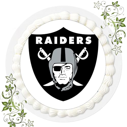 ich FONDANT Tortenbild, Zuckerbild mit Motiv, Essbares Foto für Torten, Tortenbild, Tortenaufleger Ø 20cm FONDANT NFL - Las Vegas Raiders ich FONDANT Tortenbild, Zuckerbild mit Motiv, Essbares Foto für Torten, Tortenbild, Tortenaufleger Ø 20cm FONDANT NFL - Las Vegas Raiders von ich