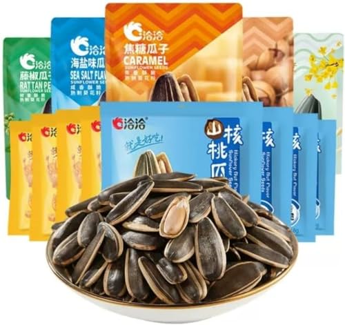 Infinitely Great Home Decor Center Chinesische Snacks Lebensmittel Chacha Sonnenblume geröstete und gesalzene Samen, 634 g, 13 Beutel von ikondecor