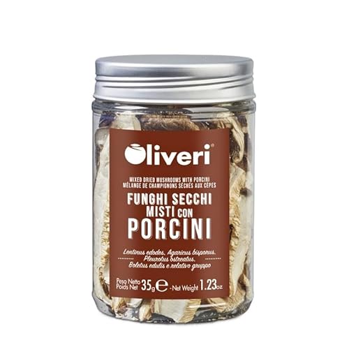 Gemischte getrocknete Champignons mit Steinpilzen im Dose von il Tomolo