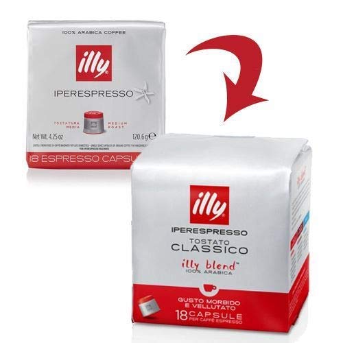 108 Kapseln Caffe' Illy Iperespresso Thermostat klassisch Ex Röstung mittel von illy