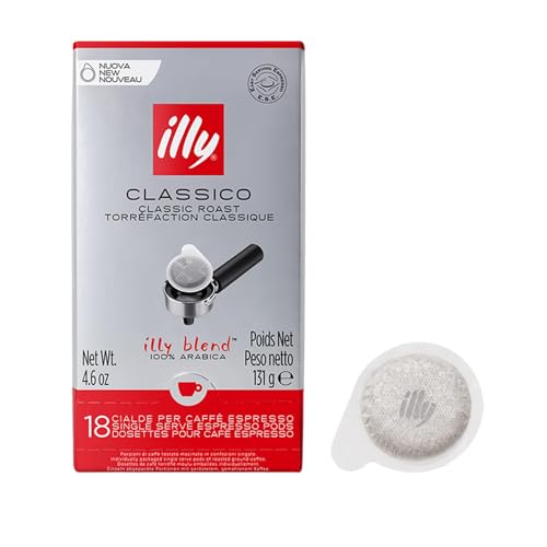 Illy Espresso Röstung N, 18 ESE Pads / Espresso Pods / Cialde, 131 g, 18 Kapseln von Illy