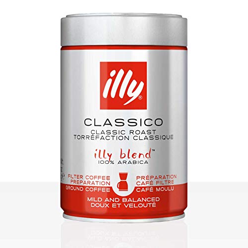 Illy - Gemahlener Filterkaffee für Filter Kaffeemaschinen Brow Etikett 250g von Illy