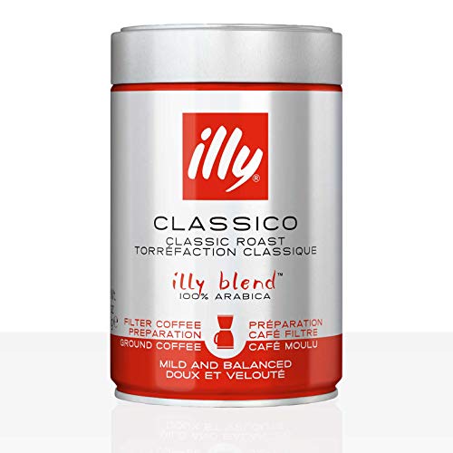 Illy - Gemahlener Filterkaffee für Filter Kaffeemaschinen Brow Etikett 250g von illy