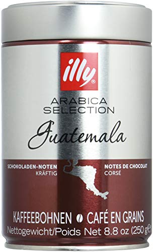 illy Kaffee, Espressobohnen der Arabica Selection aus Guatemala - Verpackung mit 2 Dosen zu je 250 g von Illy