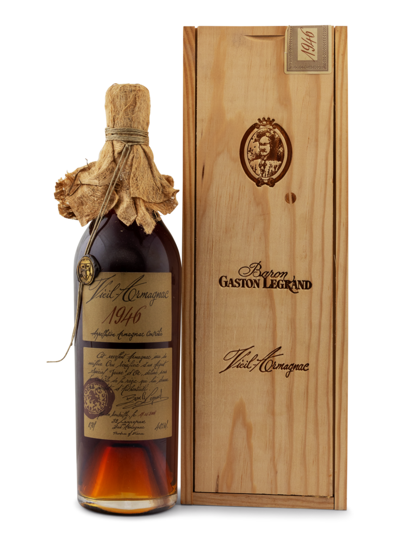 1922 Bas Armagnac "Baron Gaston Legrand" von Cognac Lheraud