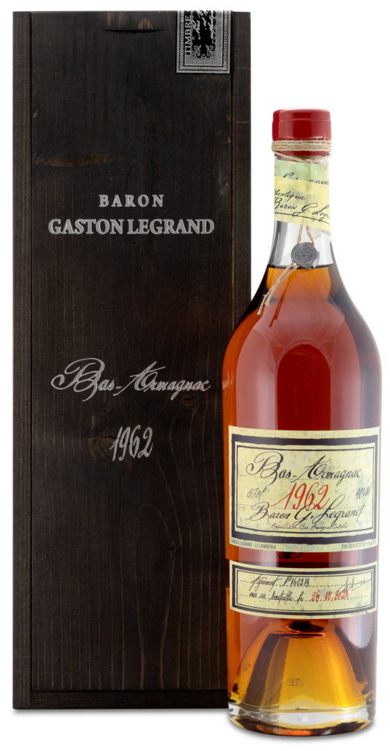 1962 Bas Armagnac "Baron Gaston Legrand" von Cognac Lheraud