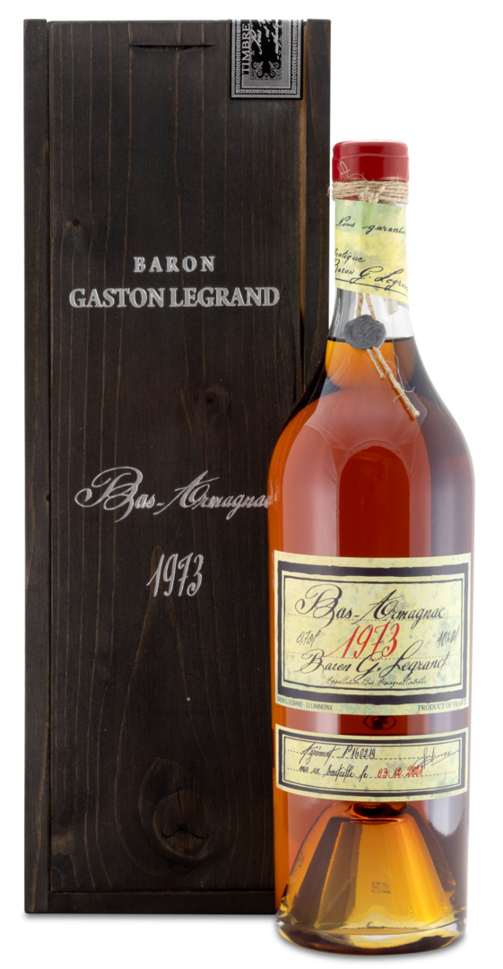 1973 Bas Armagnac "Baron Gaston Legrand" von Cognac Lheraud