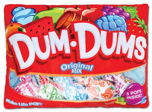 iscream Dum Dums Pops Kissen-Set mit Mini-Lutscher-Kissen, 44,5 x 34,9 cm von iscream