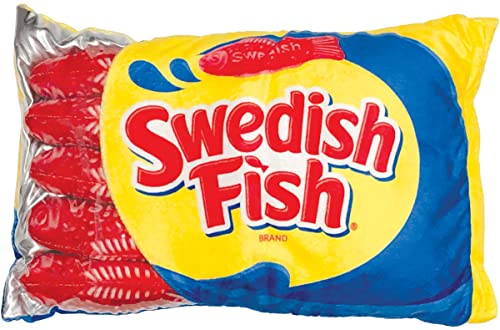 iscream Schwedischer Fisch-Paket, 30,5 x 45,7 cm, Kissen-Set mit Mini-Fisch-Süßigkeiten-Kissen von iscream