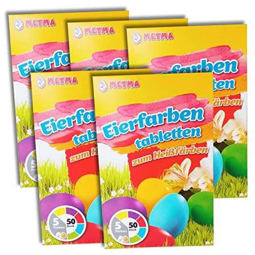 5x Eierfarbe Packung zum Heißfärben 25 Tabletten blau, gelb, grün, rot, lila Ostereierfarbe Färbefarbe 5x Eierfarbe Packung zum Heißfärben 25 Tabletten blau, gelb, grün, rot, lila Ostereierfarbe Färbefarbe von itenga