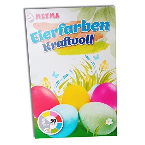 Eierfarben Kraftvoll 5 Flüssigfarben zum Kaltfärben blau, gelb, grün, rot, pink Ostereierfarbe Eierfarbe Ostern von itenga