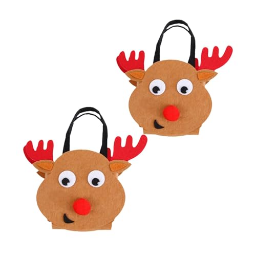 itrimaka Geschenktüten für Weihnachtsfeiern,Geschenktüten für Weihnachtsleckereien,Partyzubehör Lebkuchenmann Süßigkeiten-Organizer - Feiertags-Party-Dekorations-Leckerli-Beutel, von itrimaka